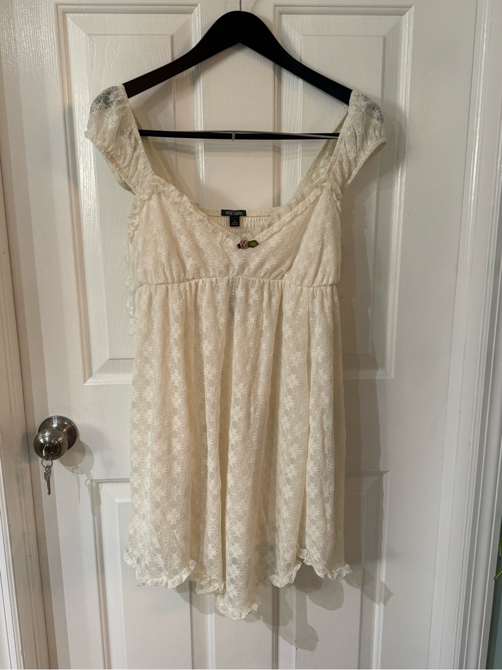 wild fable Cream Lace Mini Dress